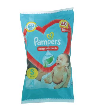Pampers Diapers Pant, 4Pants, Size-S (4-8 kg) | Pack of 6